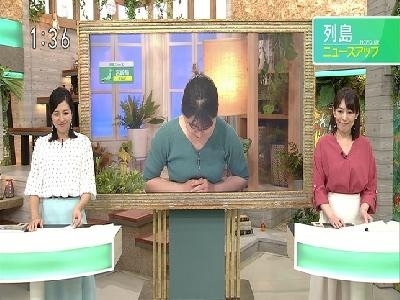 NHK宮崎・池田陽香アナ　ニットでがっつりと乳乗せ！！【GIF動画あり】